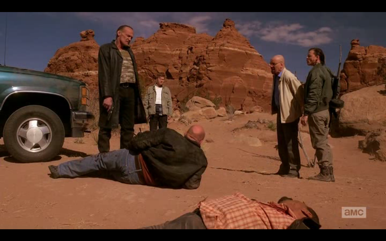 Hank e Walt nel deserto