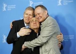 Skarsgard, Ganz e il regista Hans Petter Moland a Berlino