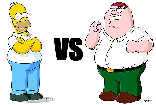 Homer Simpson VS Peter Griffin