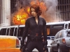 Scarlett Johansson in una scena di The Avengers